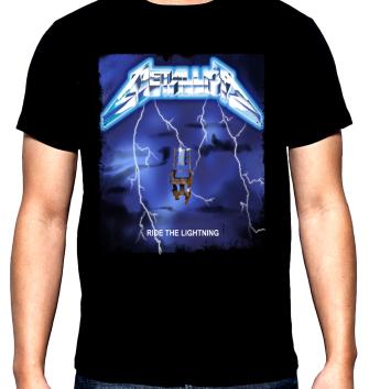 Metallica, Ride the lightning, men's  t-shirt, 100% cotton, S to 5XL